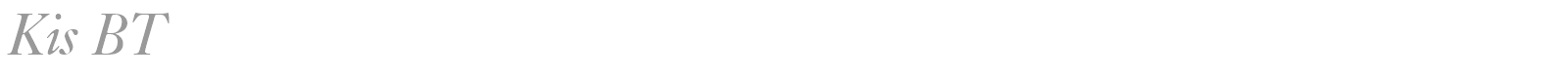 Kis font preview